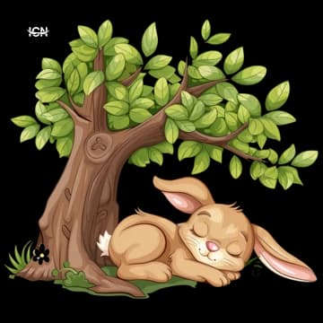 The little rabbit and the generous tree