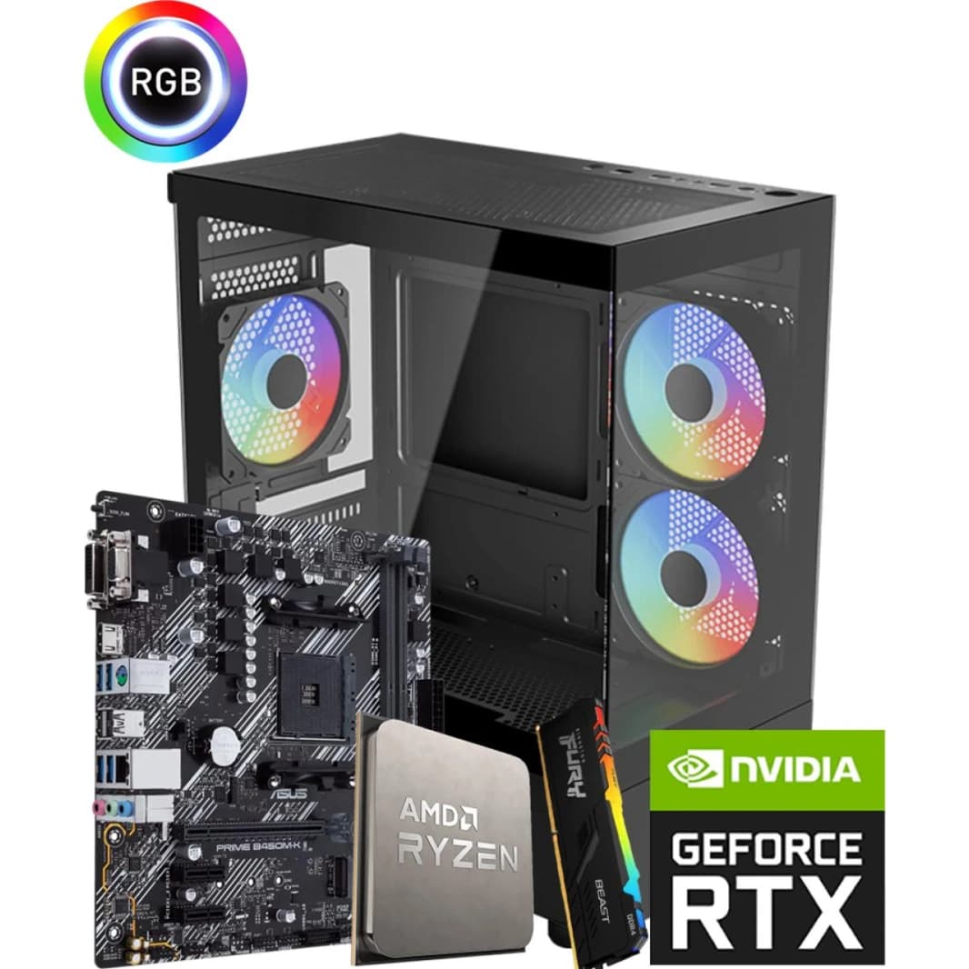 Custom Build AMD RYZEN 7 5700X with RTX 5060 Ti and 16GB RAM