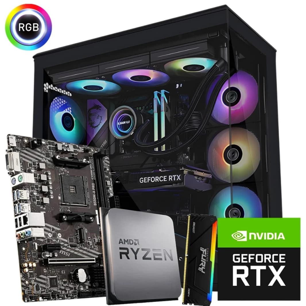 AMD Ryzen 5 5500X3D // RTX 5060 8GB // 16GB RAM DDR4 - PC Build