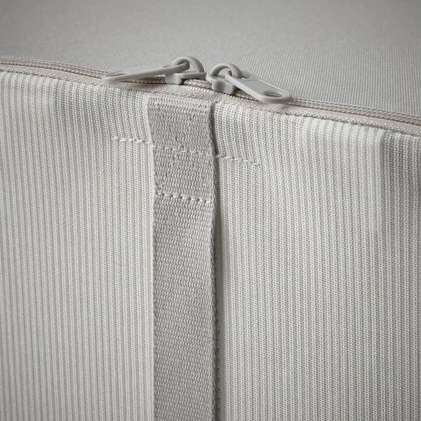 Storage case, fabric striped/white/grey, 69x51x19 cm