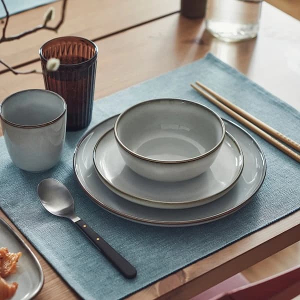 Side plate, dark grey, 20 cm