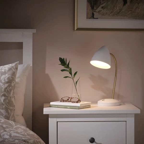 مصباح عمل LED، أحمر/لون نحاسي