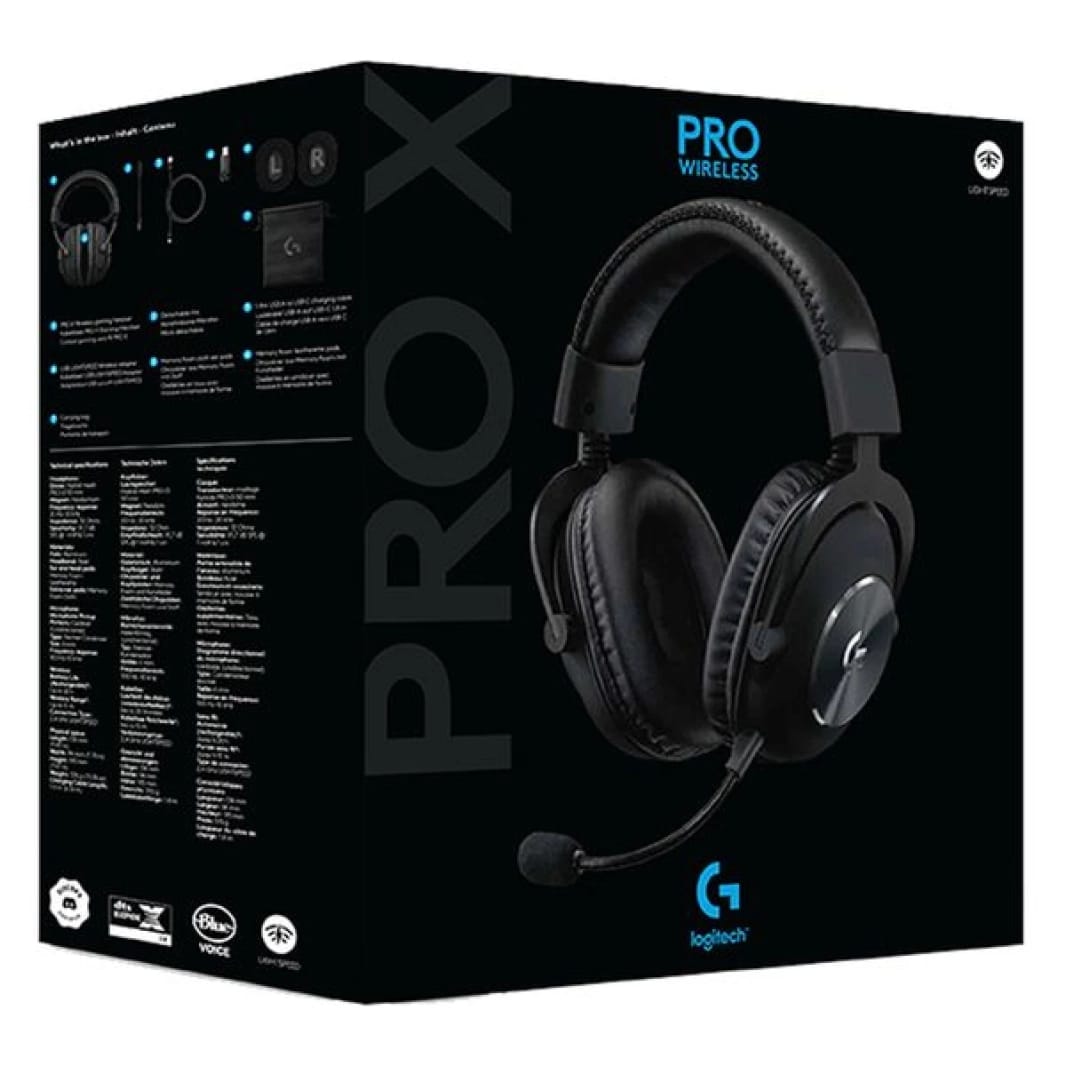 Logitech G PRO X Wireless Lightspeed w/Blue VO!CE Mic Filter PRO-G Drivers & DTS Headphone X 2.0