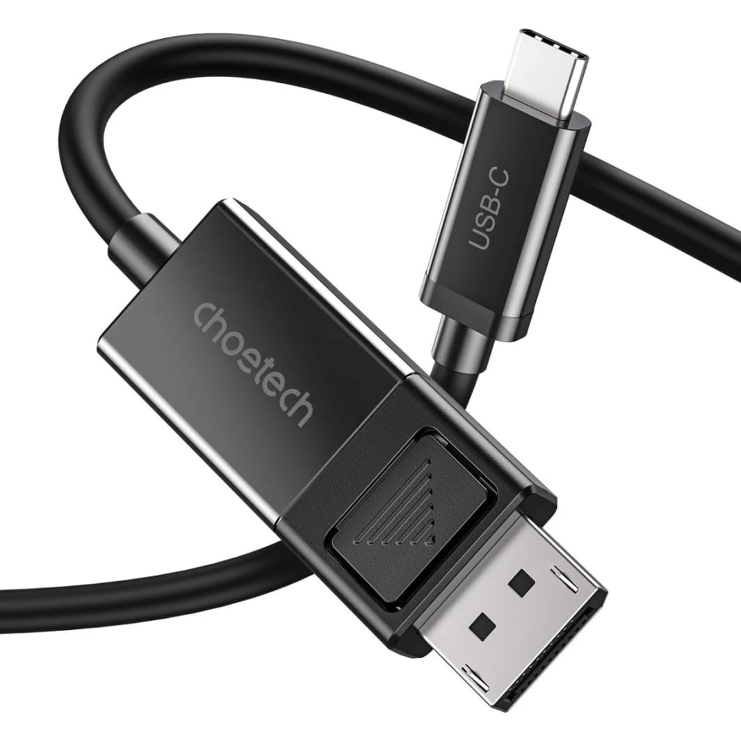 Choetech XCP-1803 1.8m USB-C to DisplayPort 1.4 Two Way Cable Plug-and-Play up to 8K Resolution - Black