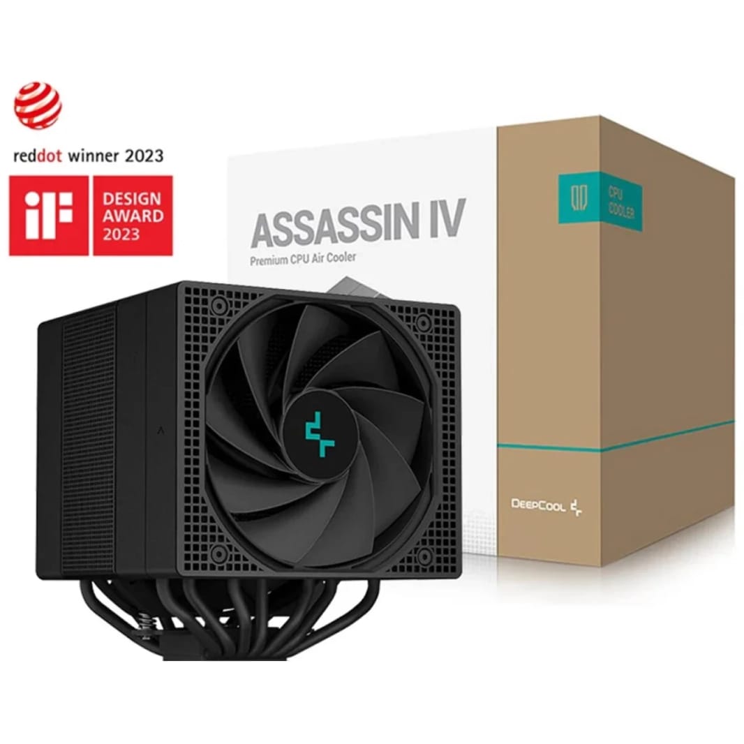 DeepCool Assassin IV Premium Air Cooler 7 Heat Pipes Dual-Tower, Black