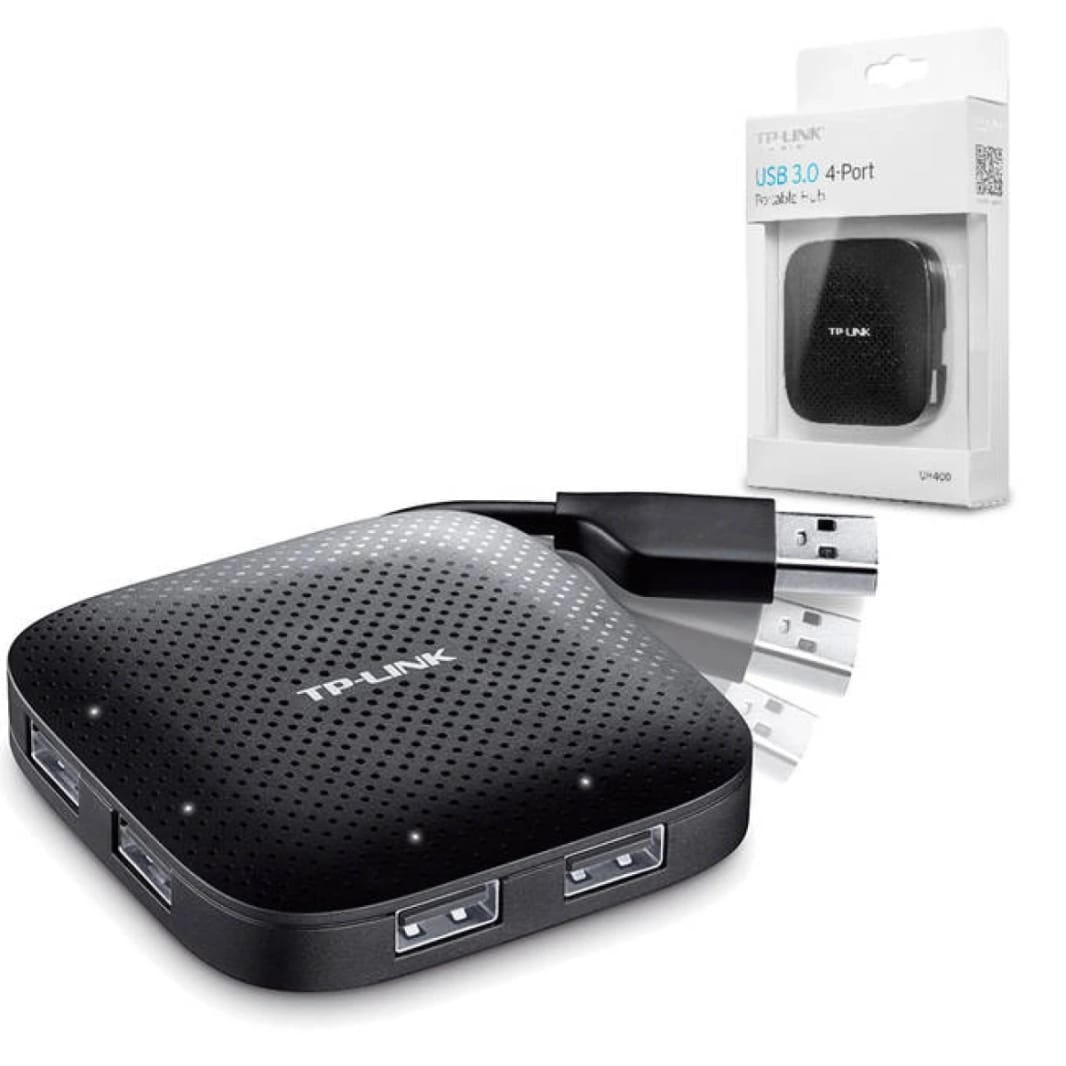 TP-Link UH400 USB 3.0 4-Port Portable Hub (Black)