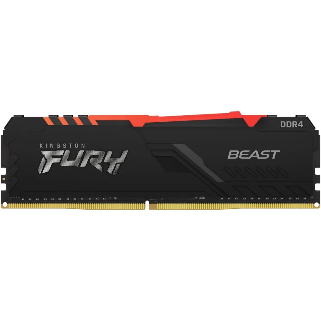Kingston FURY Beast RGB 16GB (1 x 16GB) 3600MHz DDR4 RAM - Black