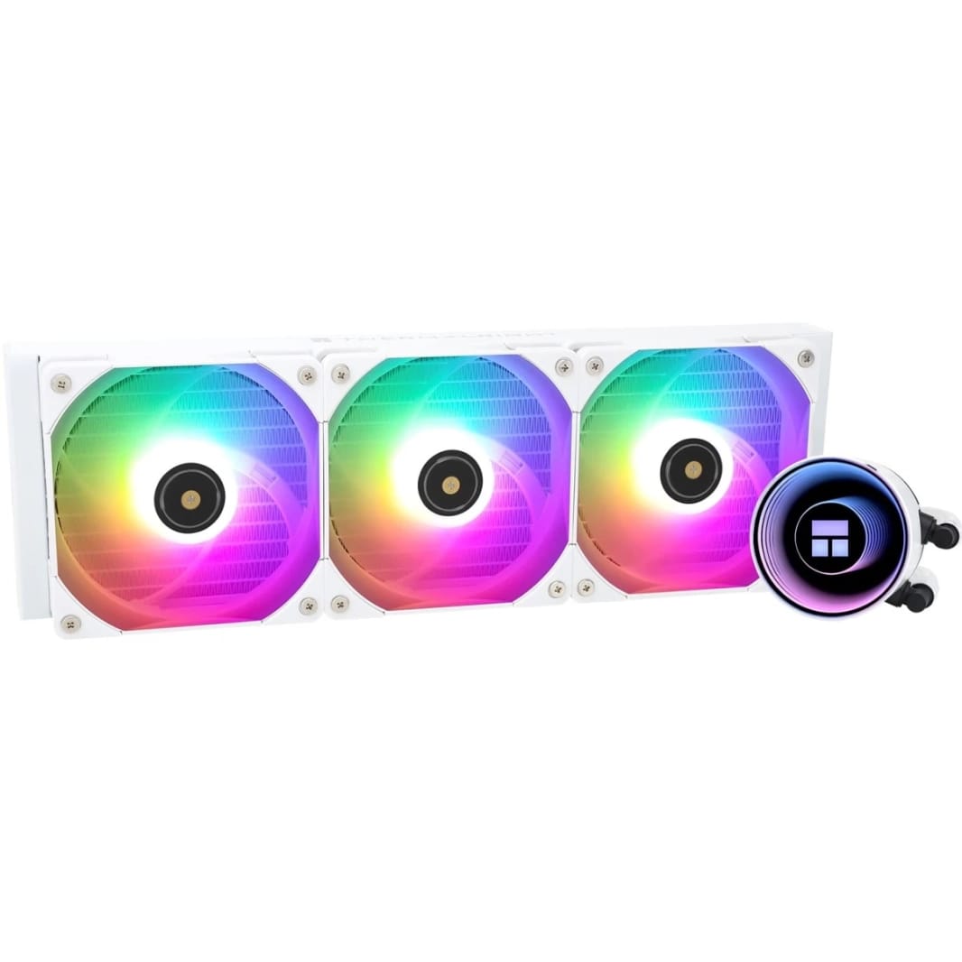 Thermalright Frozen Notte 360 ARGB Water Cooler 3x PWM Fans S-FDB V2 Bearings For AMD/Intel - White