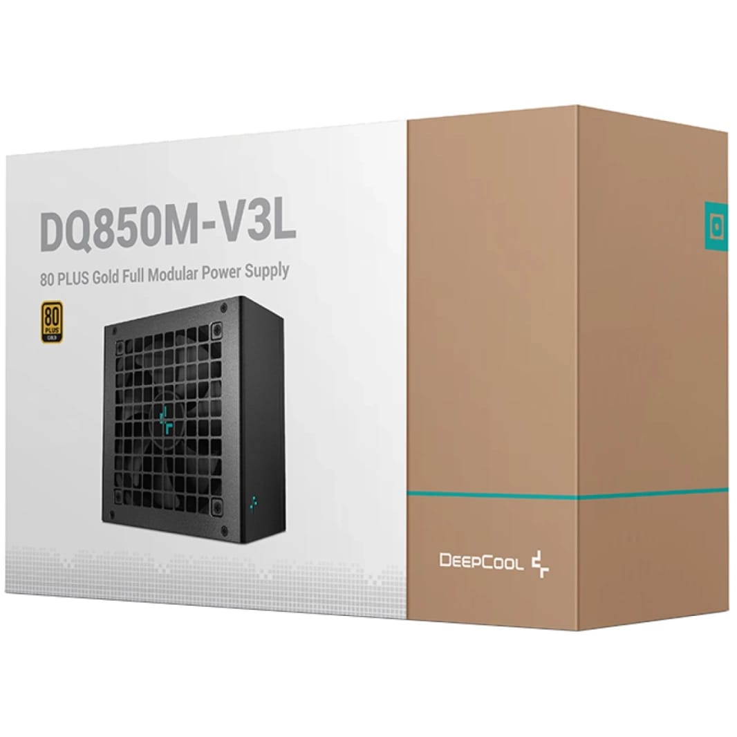 DeepCool DQ850-M-V3L 850W 80+ Gold Fully Modular Full Japanese Capacitors & Materials - Black