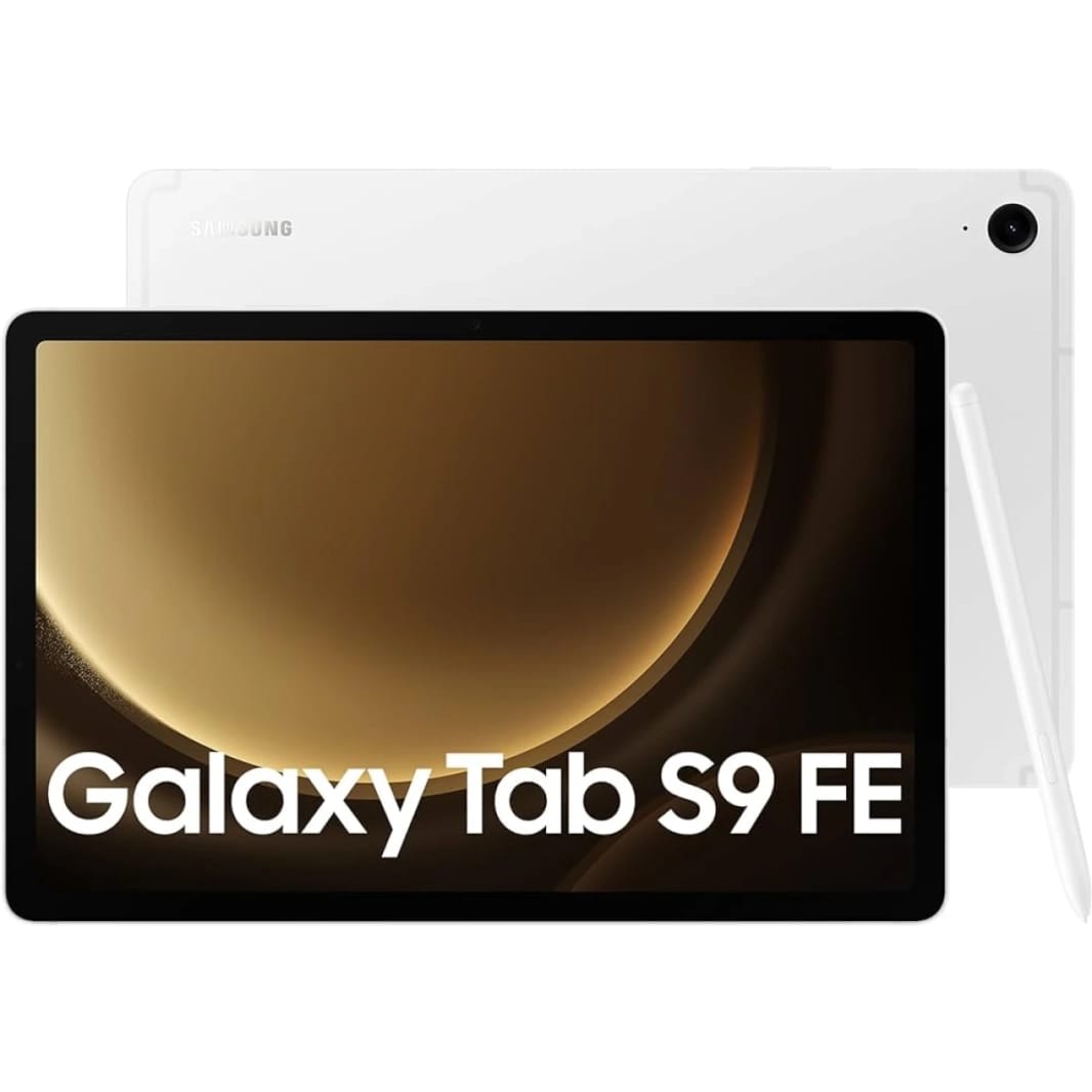 Samsung Galaxy Tab S9 FE 10.9" 90Hz Android WIFI 6 Tablet w/ IP68 Rating & 45W Fast Charging (S Pen Included) - Silver