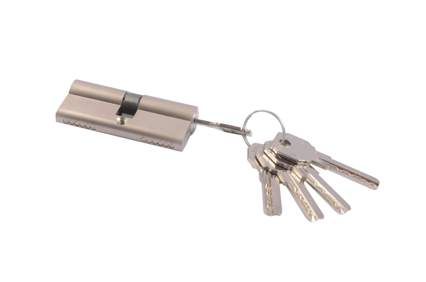 Door Cylinder Silver 7cm/Security Profile