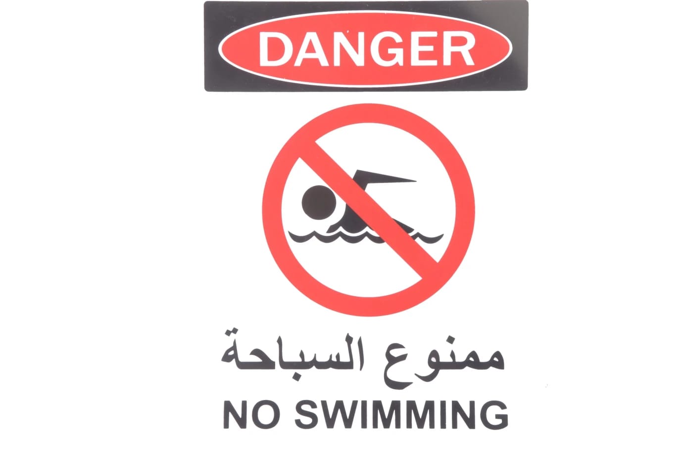 لوحة ارشادية بلاستيك 20*30 سم
