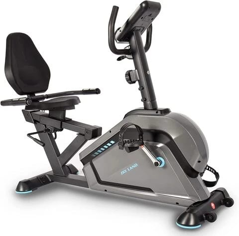 Exercise bike with backrest