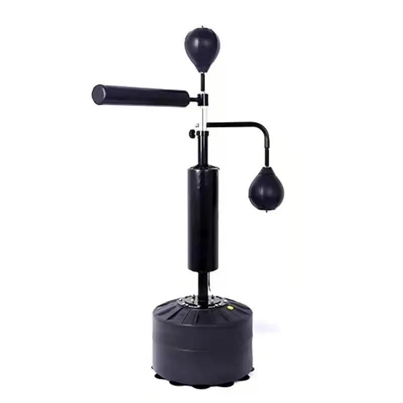 Double pear boxing stand with stick