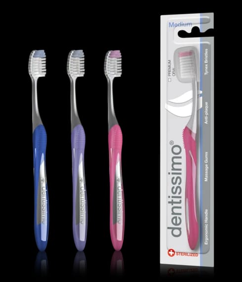 Dentissimo فرشاة أسنان متوسطة الحجم