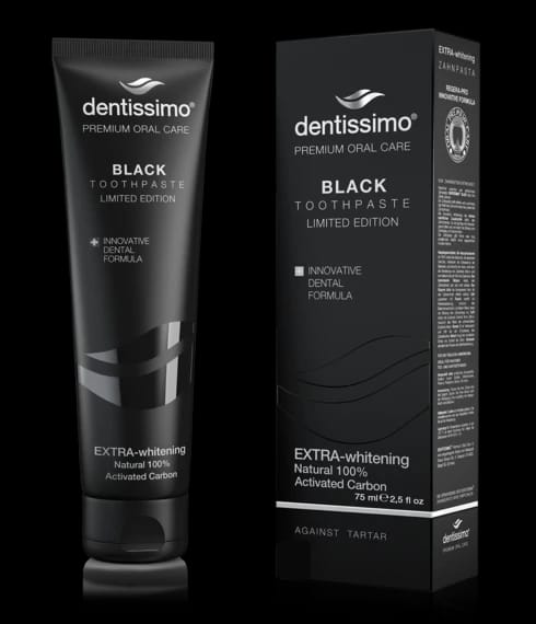 Dentissimo معجون أسنان إكسترا-وايتنينغ بلاك