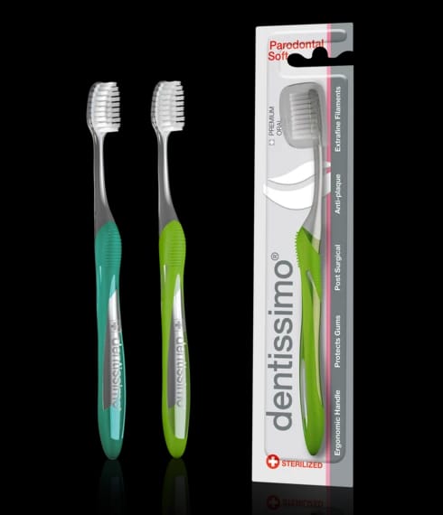 Dentissimo فرشاة أسنان بارودونتال سوفت
