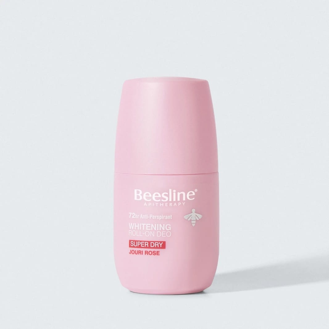 Beesline مزيل العرق الدوار للتبييض، فائق الجفاف - جوري روز
