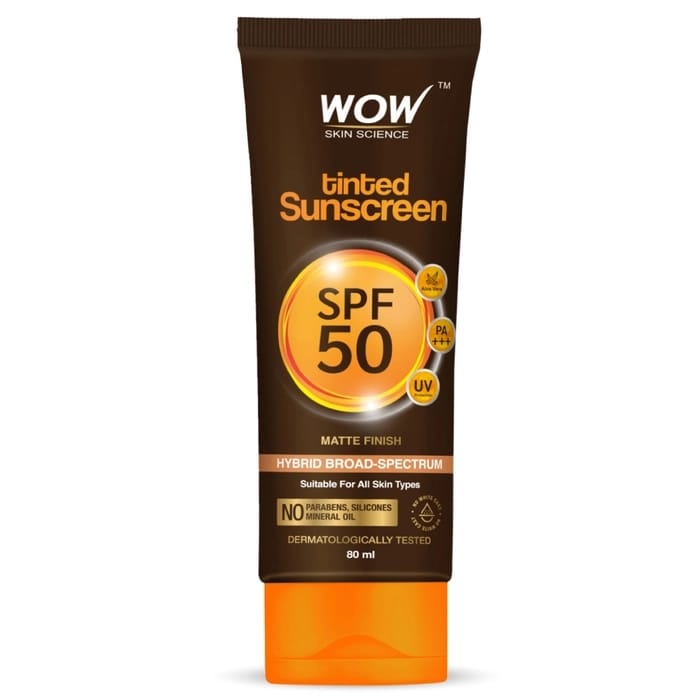 واقي شمس ملون +++SPF 50| PA مع الهيالورونيك أسيد والألوفيرا 80 مل.