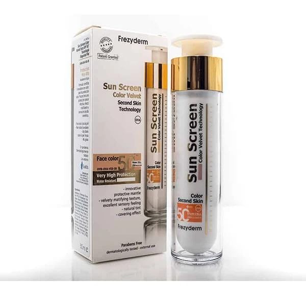 فريزيديرم واقي شمس مخملي مع لون SPF50+، 50 مل