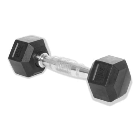 Rubber Hex Dumbbell 1-10kg