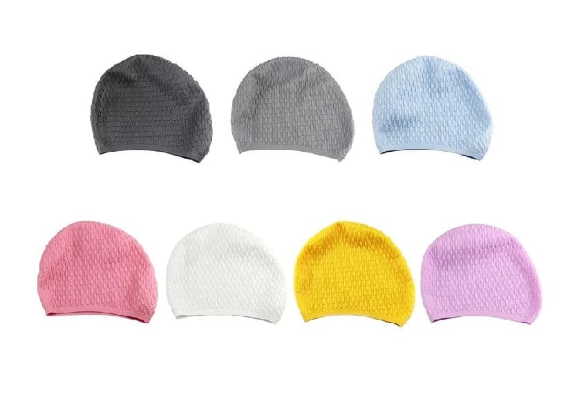 Large Silicon swim cap Bubbles