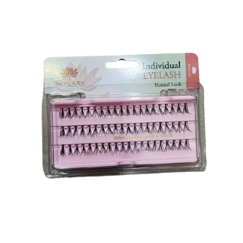 Sky lark Individual Lashes one by one big Natural Hair pack Medium