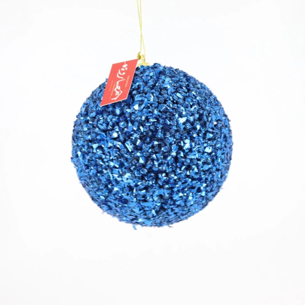 12cm Royal Blue Christmas Ball Ornaments
