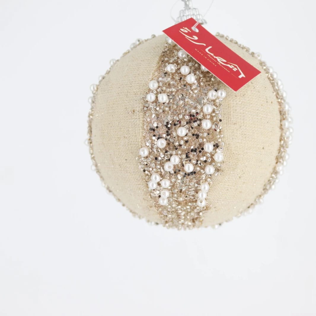 Christmas Ball Champagne/Pearls