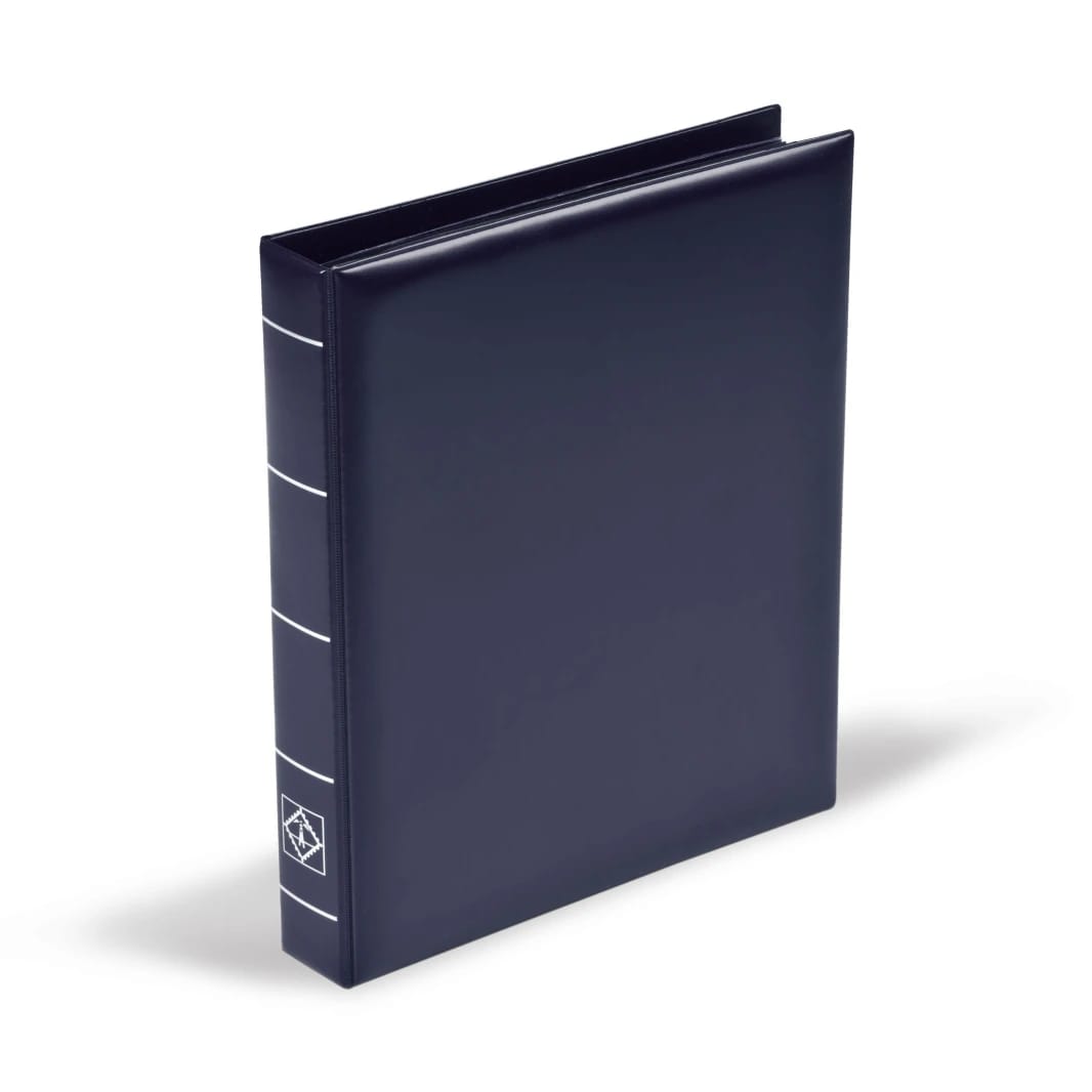 NEW Leuchtturm OPTIMA EASY Ringbinder Dark Navy Blue 270x220x40mm with 10 OPTIMA Banknote Sheets
