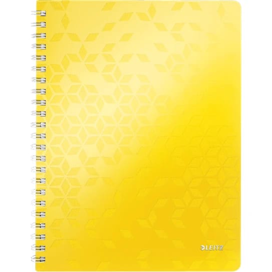 دفتر ملاحظات لولبي من Leitz، 80 ورقة، غلاف من البولي بروبلين، مقاس A4