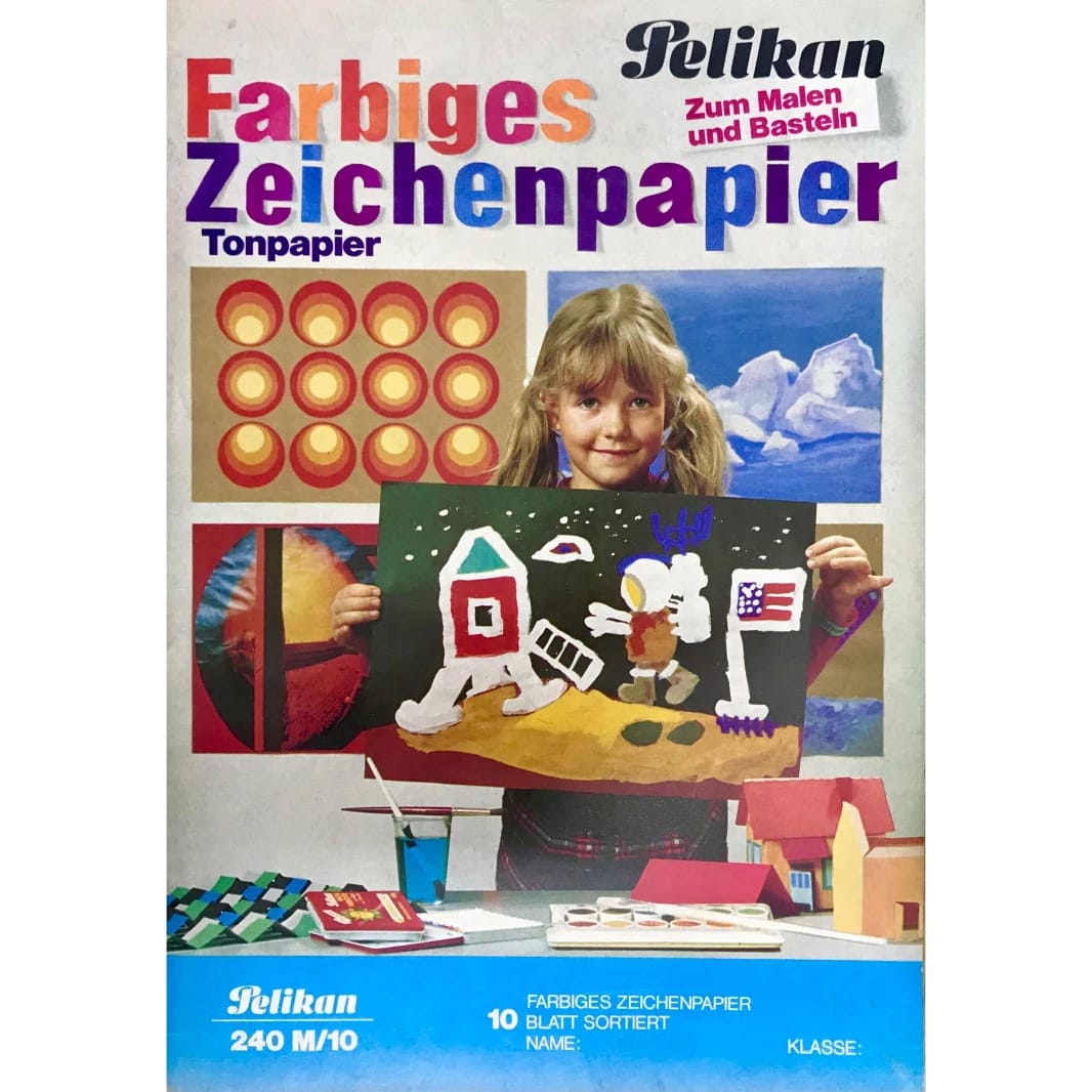 Pelikan Farbiges Cut & Stick A4 Paper Solid Colors - Pack of 10