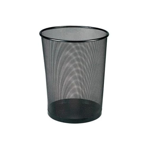 Abel Office Waste Basket Metal Mesh Black 28x35cm