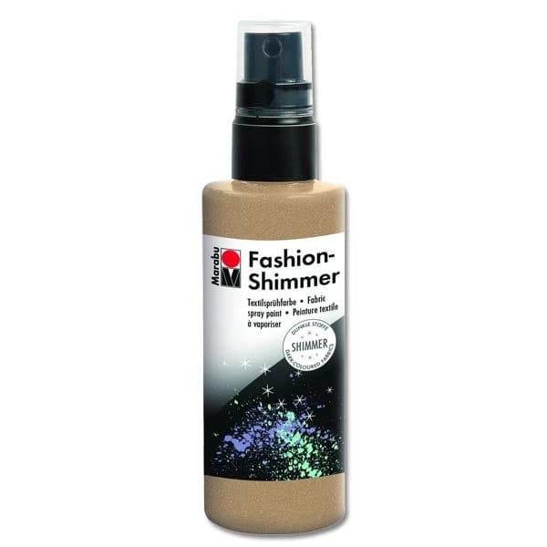 Marabu Fashion Shimmer Fabric Spray 100 ml - Gold