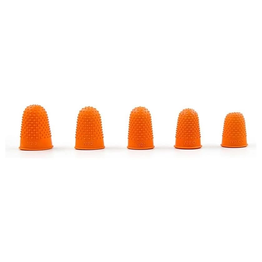 Yosogo Studded Natural Rubber Finger Cone Thimblettes 5 Assorted Sizes for Note Counting & Page Turning - Pack of 5