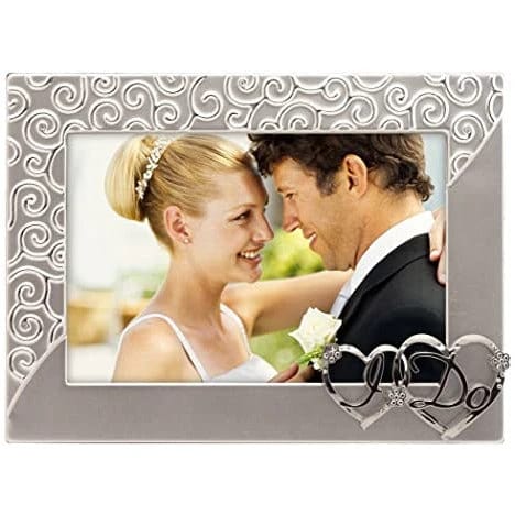 Malden Jeweled I Do Silver 4x6" Photo Frame