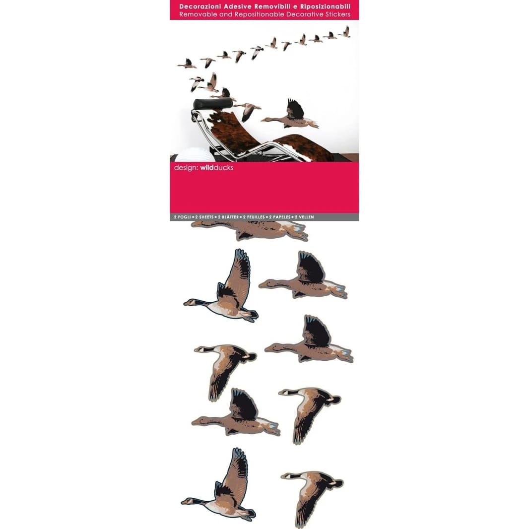 Smartdeco Removable & Repositionable Decorative Large Wall DeCal Stickers - Wild Ducks
