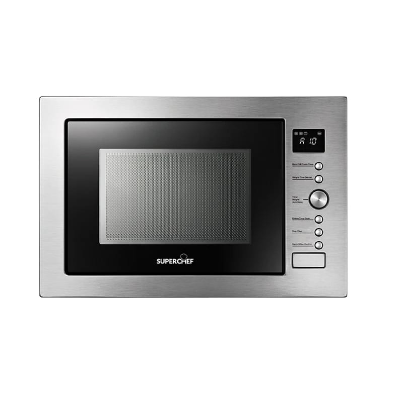 SuperChef Microwave Oven Built-in 34Liter with Grill Stainless Steel