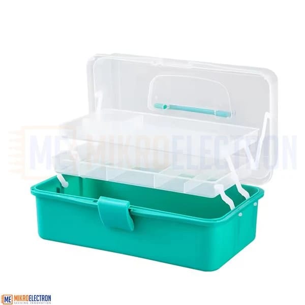 Plastic Storage Box Green 30x20x15cm