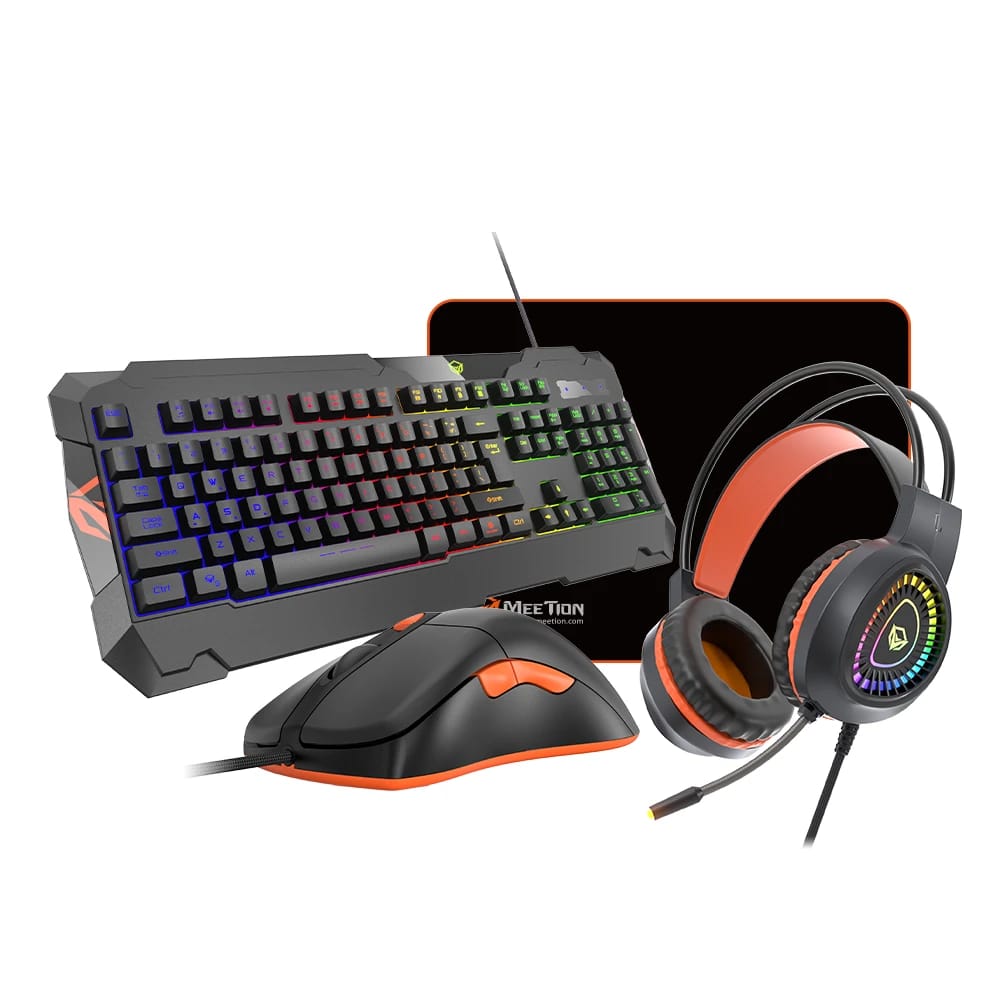 Meetion C505 Gaming Combo  Mouse Keyboard and 3.5mm AUX Headset with Mouse Pad