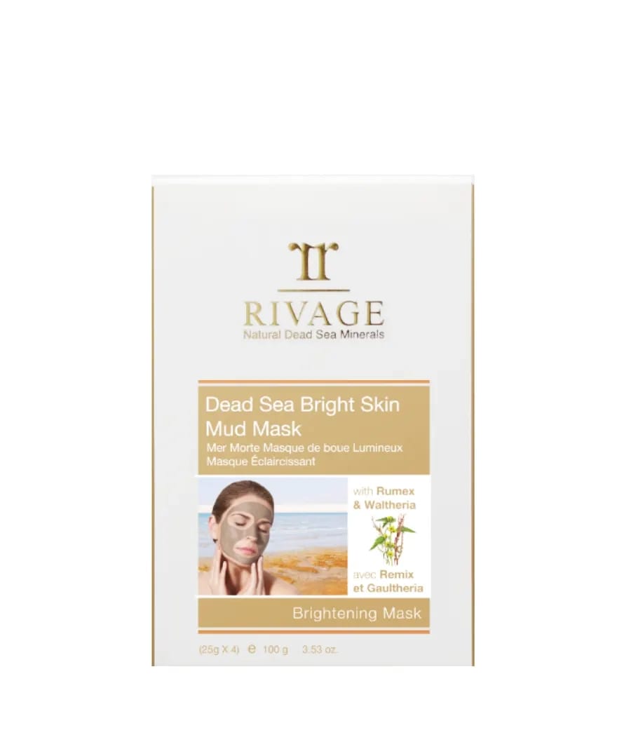 Rivage Dead Sea Bright Skin Mud Mask Sachets 25 g X 4