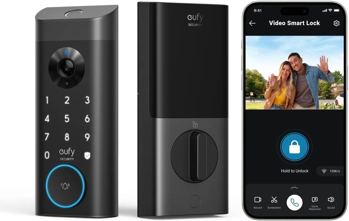 قفل فيديو Anker Eufy Security E330 باللون الرمادي