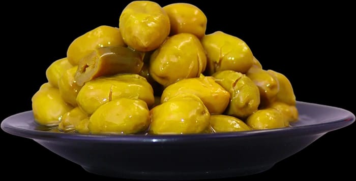 زيتون أخضر حبة صغيرة بالماء