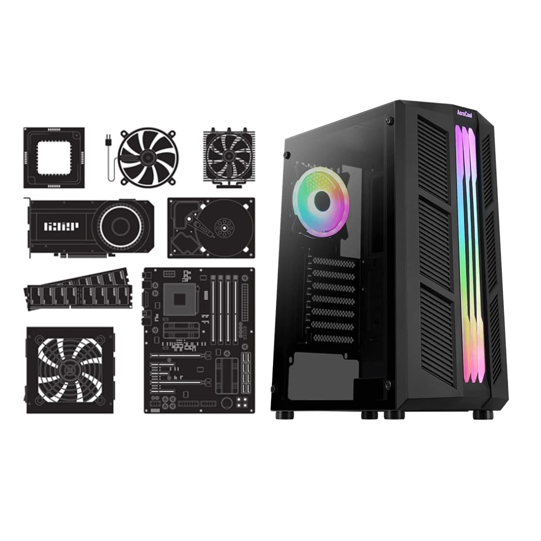INTEL CORE I3 12100F | GTX 1650 | 8GB RAM DDR4 - كمبيوتر ألعاب مخصص