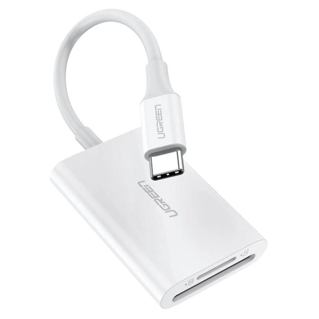 قارئ بطاقات UGREEN USB C لأجهزة UHS-II (CM265) - قراءة بطاقات عالية السرعة لأجهزة USB-C