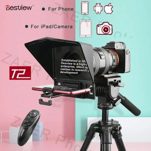 مجموعة جهاز التلقين Bestview T2 مقاس 8 بوصات