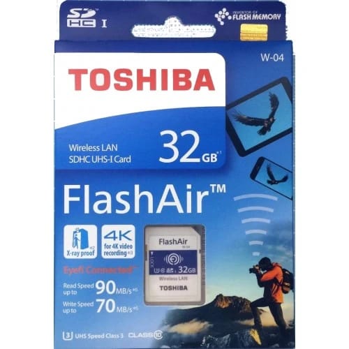 TOSHIBA FlashAir W-04 Wireless SD Card 32GB