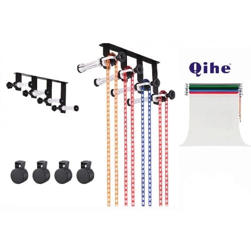 Qihe 4 Roller Wall Mounting Manual Background Support System