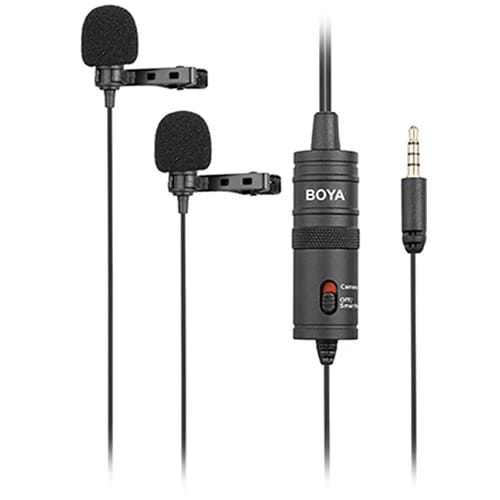 BOYA BY-M1DM Dual Lavalier Universal Microphone