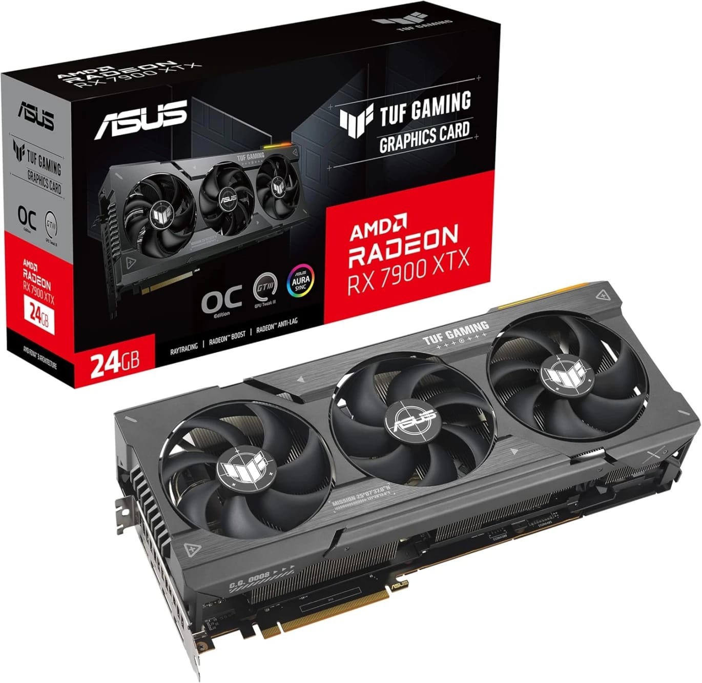 بطاقة الرسوميات ASUS TUF Gaming Radeon™ RX 7900 XTX OC Edition 24GB GDDR6